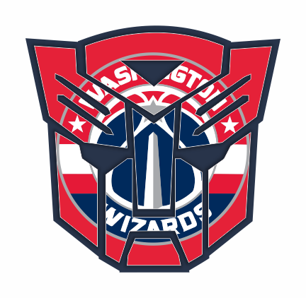 Autobots Washington Wizards logo vinyl decal